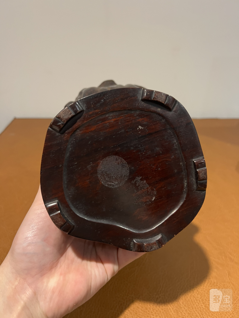 明 瘿木树瘤形笔筒 - 图8